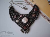 Bijuterie ART colier pentru costum popular, pietre naturale