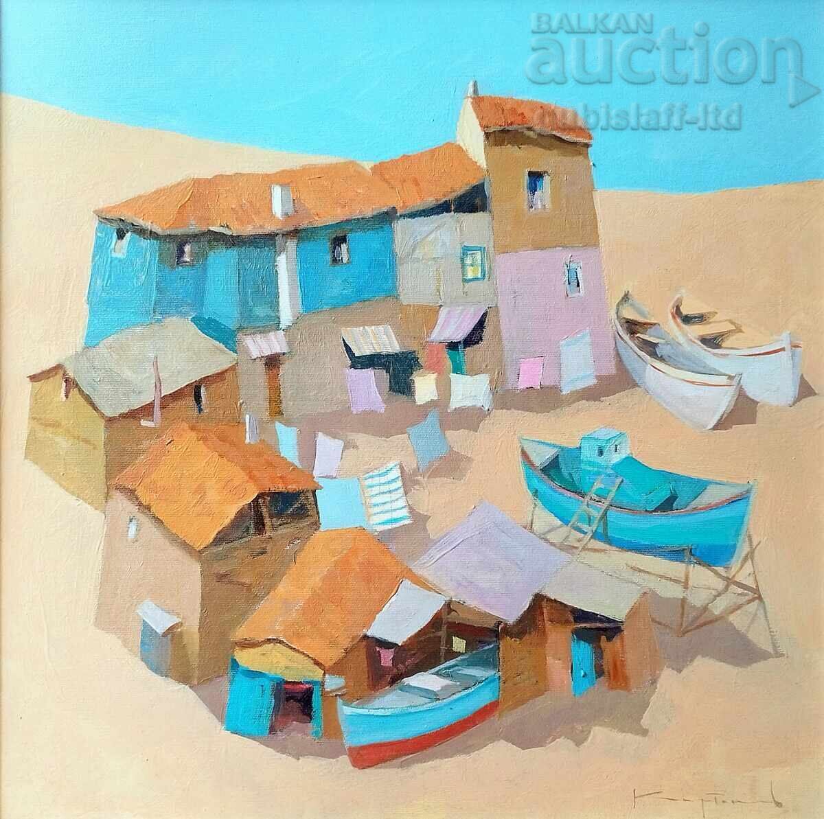 Painting "July Morning" by D. Karatonev with price 1400.00 BGN | € 715.81 Painting "July Morning" by D. Karatonev with price 1400.00 BGN | € 715.81