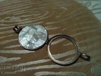 Silver and mother-of-pearl pendant, 23.06.25