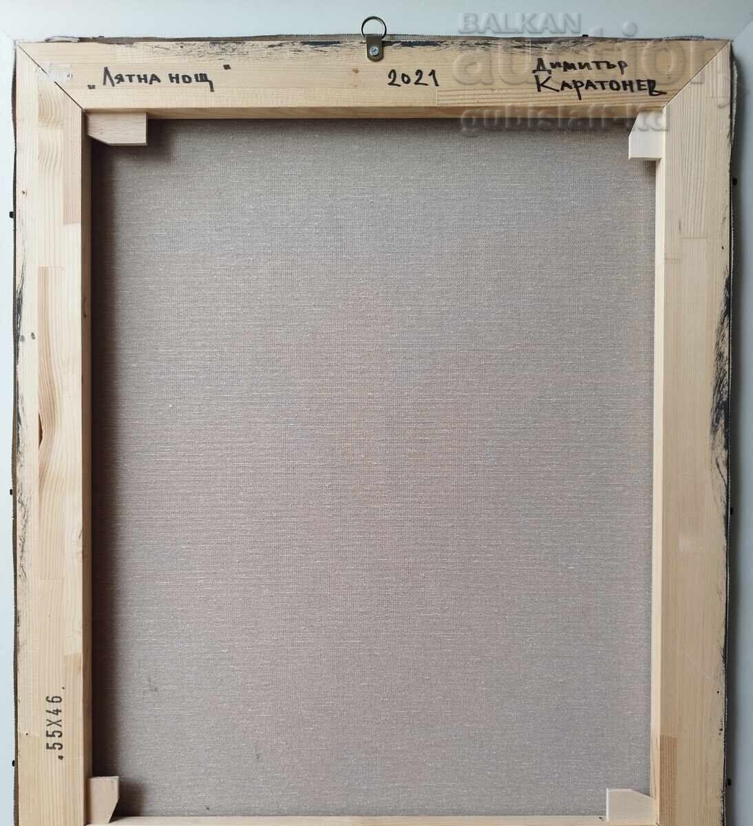 Livrarea Tablou "Noapte de vară", pictor Dimitar Karatonev, 2021