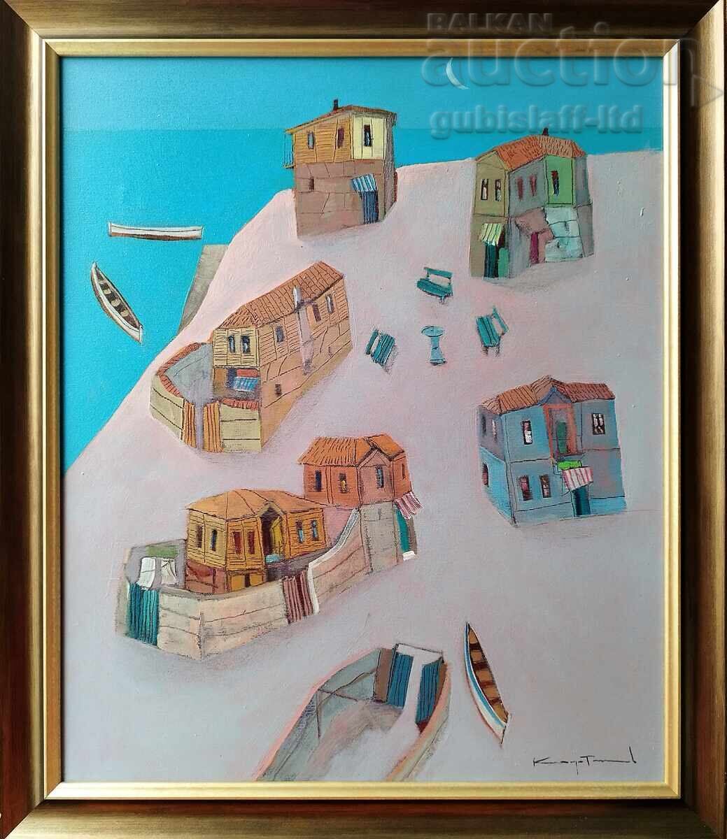 Tablou "Noapte de vară", pictor Dimitar Karatonev, 2021