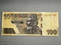 Банкнота - Зимбабве - 100 долара UNC | 2020г.