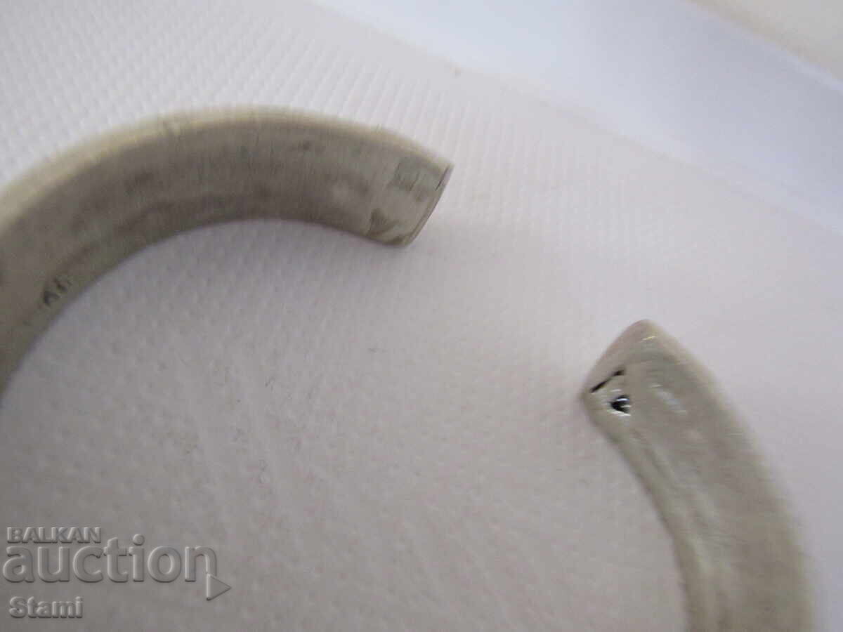 Silver bracelet with giraffe hair from Ethiopia - 7