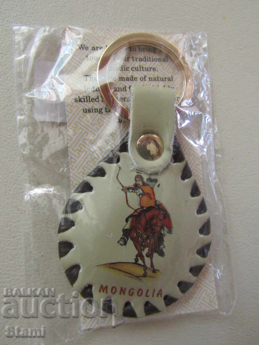 Аукцион Автентичен кожен ключодържател от Монголия-серия-30
