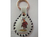 Suport de chei din piele autentică din Mongolia - seria 30