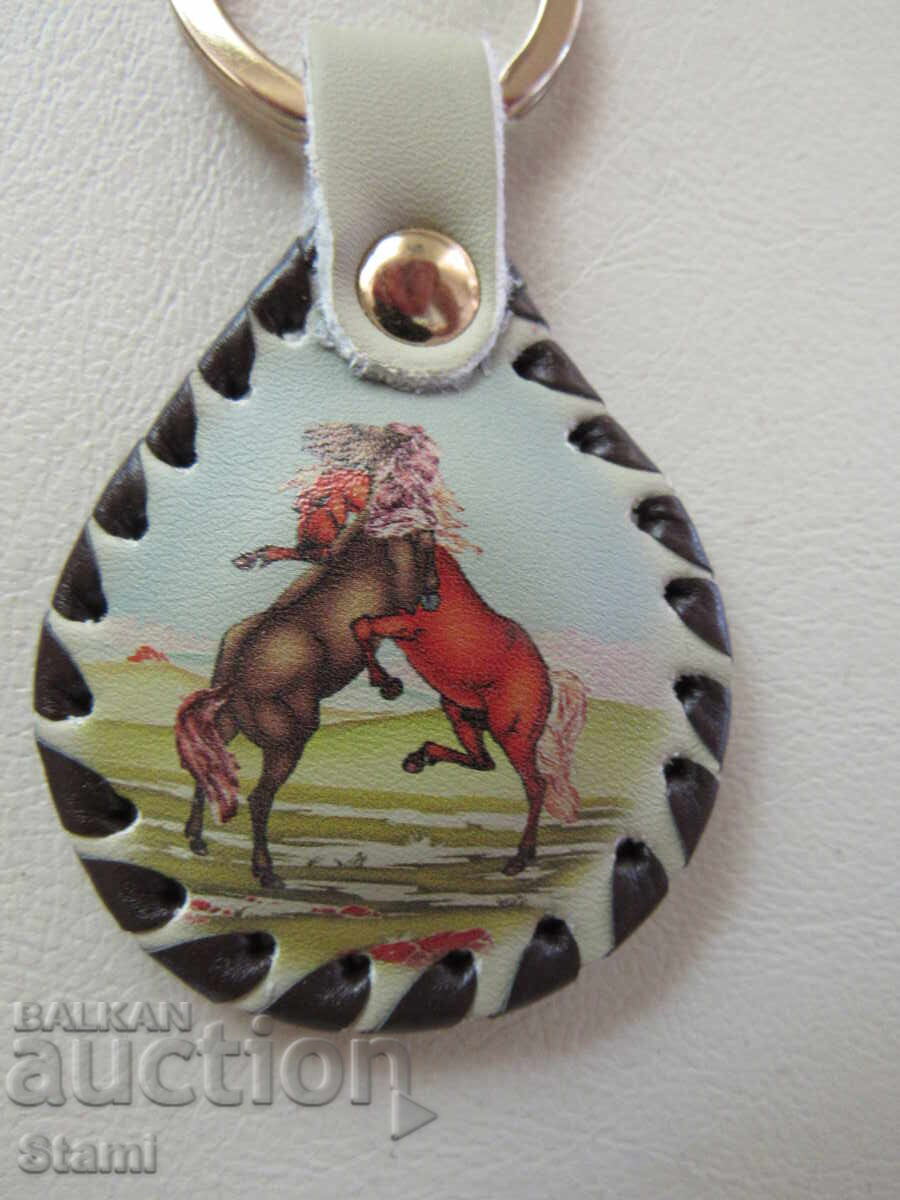 Αυθεντικό δερμάτινο μπρελόκ από τη Μογγολία - Σειρά 30