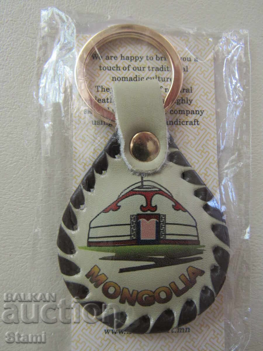 Suport de chei din piele autentică din Mongolia - seria 30 - 5