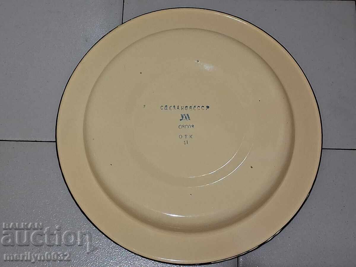 Delivery of Enamelled plate, enamelled dish, bowl, USSR