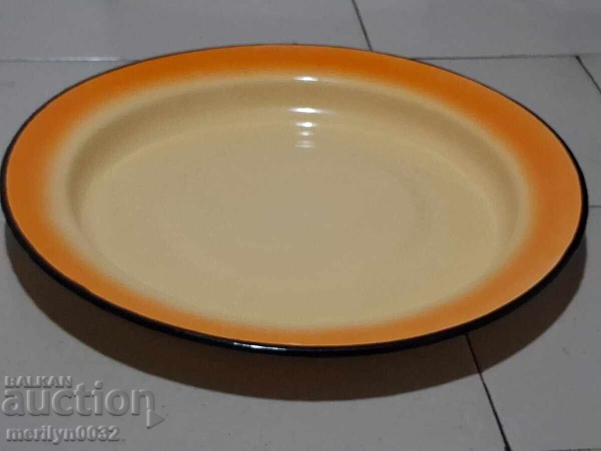 Enamelled plate, enamelled dish, bowl, USSR