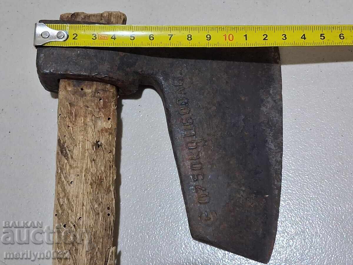 Παλιό τσεκούρι με λαβή ΝΠΔ, τσεκούρι, μαχαίρι - 5