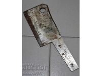Topor vechi cu lamă ascuțită, unealtă din fier forjat