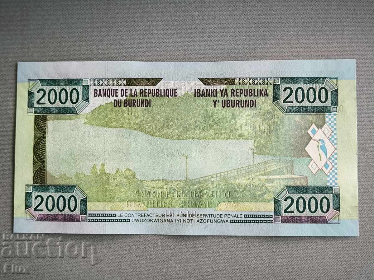 Банкнота - Бурунди - 2000 франка UNC | 2008г. с цена 13.50 лв. | € 6.90 Банкнота - Бурунди - 2000 франка UNC | 2008г. с цена 13.50 лв. | € 6.90