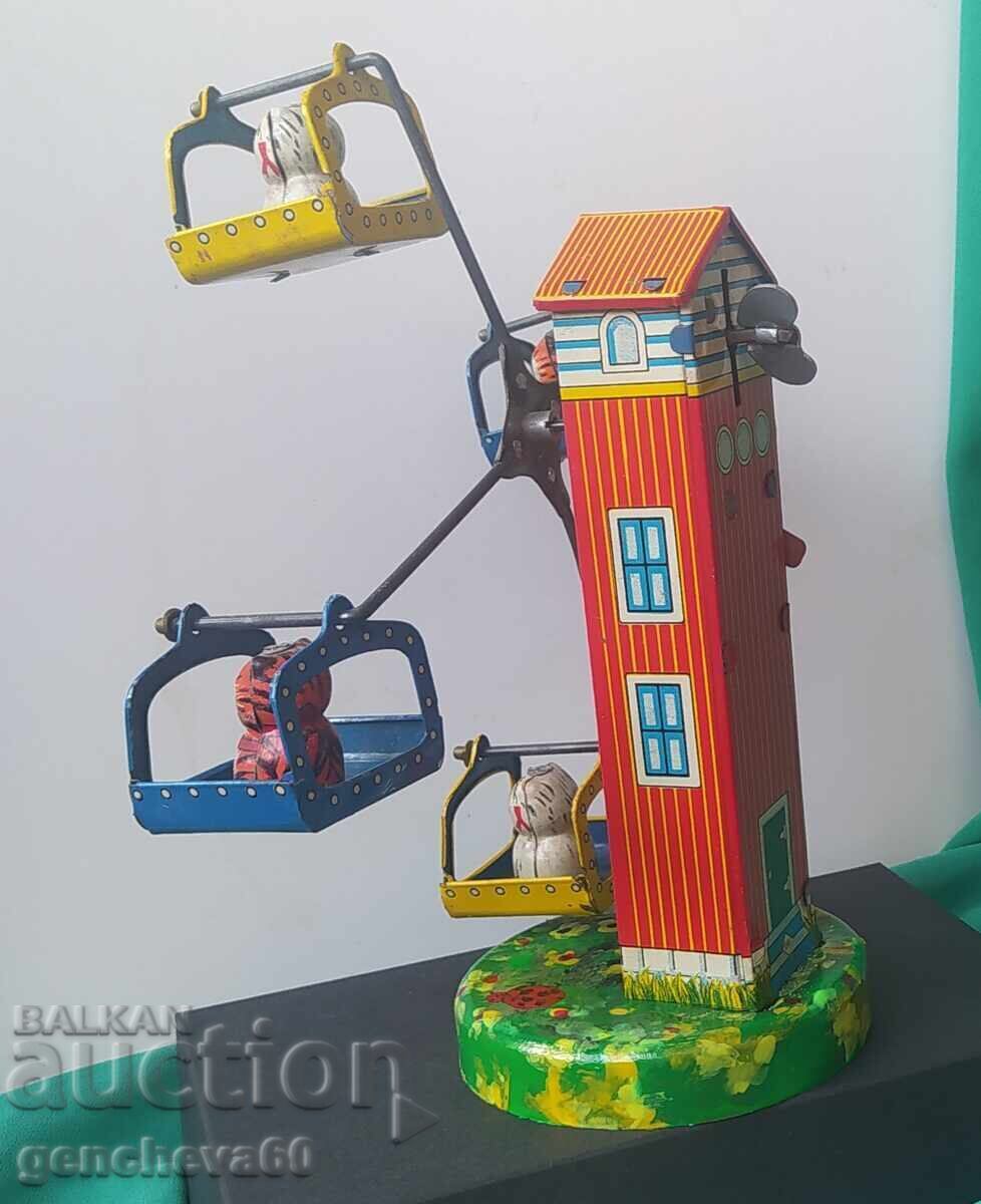 Ρετρό ιαπωνικό μεταλλικό παιχνίδι - Ρόδα του τροχού γάτες με τιμή 180.00 BGN | € 92.03