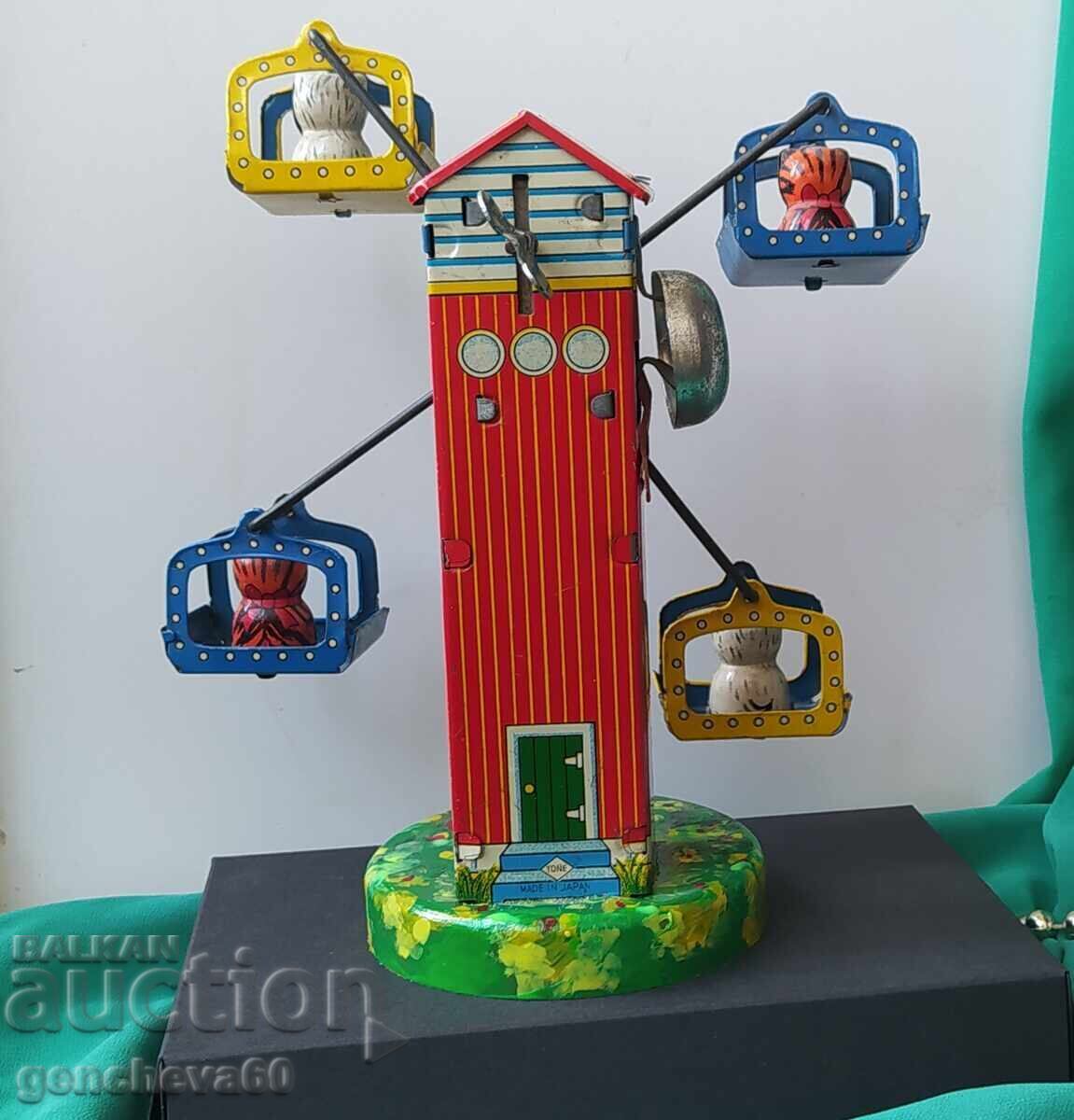 Παράδοση Ρετρό ιαπωνικό μεταλλικό παιχνίδι - Ρόδα του τροχού γάτες