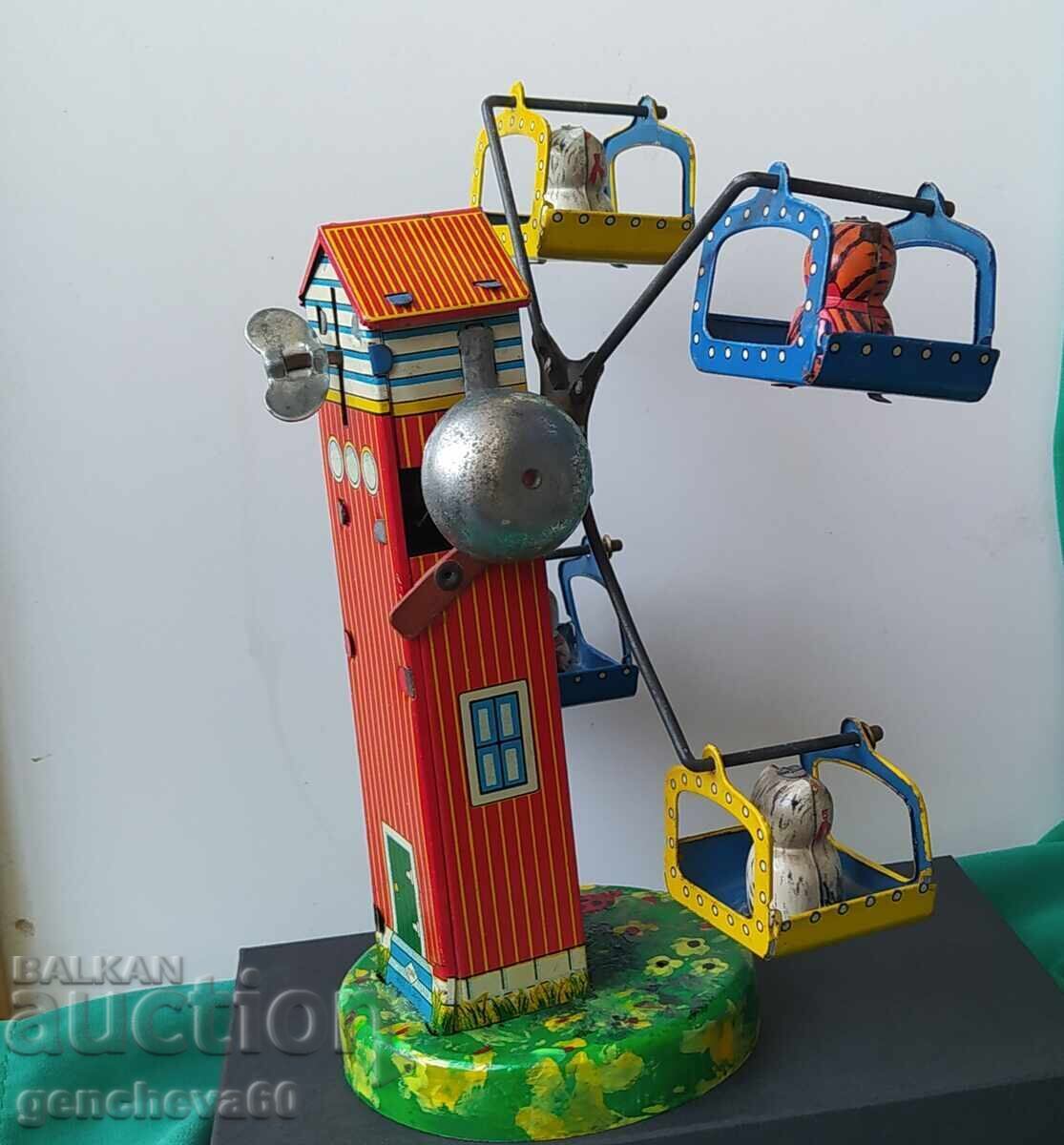 Ρετρό ιαπωνικό μεταλλικό παιχνίδι - Ρόδα του τροχού γάτες - 6