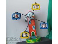 Ρετρό ιαπωνικό μεταλλικό παιχνίδι - Ρόδα του τροχού γάτες