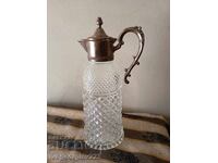 Decantor de cristal vintage
