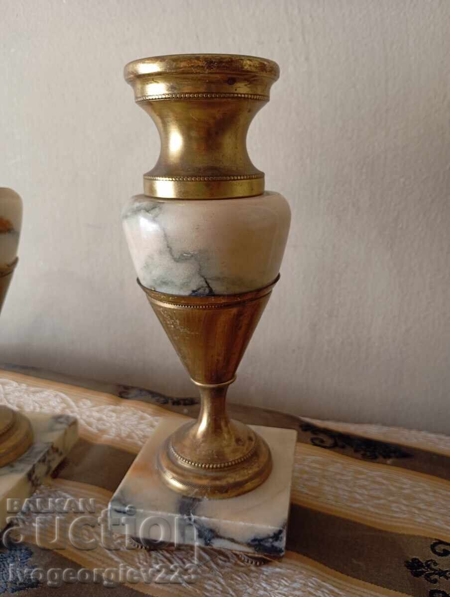 Baroque candlestick set, vase-type decorations with price 145.00 BGN | € 74.14