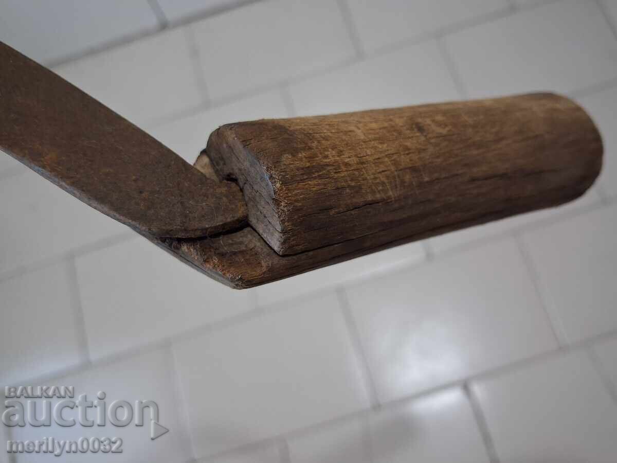 Παλιό δρεπάνι, λεπίδα, σφυρήλατο σίδερο - 5