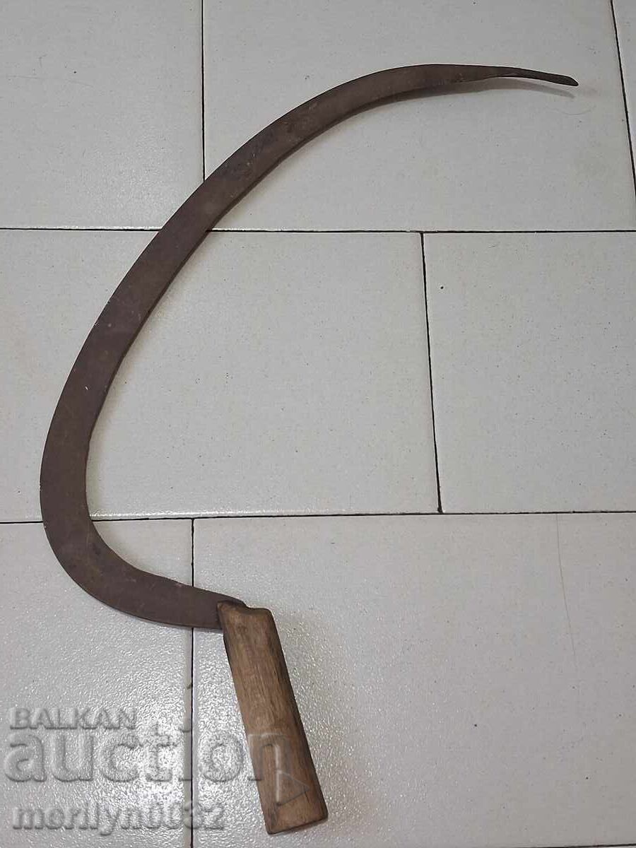 Παλιό δρεπάνι, λεπίδα, σφυρήλατο σίδερο