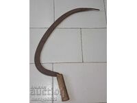 Old scythe sickle, blade, wrought iron
