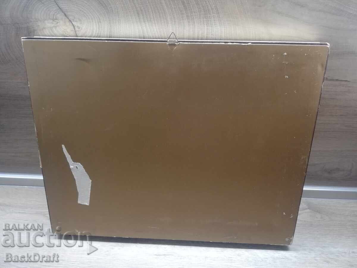 Ανάγλυφο Ασημένιο Πίνακας "Θεριστές", Θερισμός με Κορνίζα, Δοκιμή 925 - 6