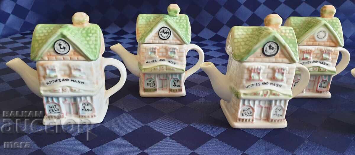 Колекционерски порцеланови чайничета - 7 броя - 5