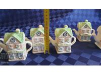 Ceainice din porțelan de colecție - 7 bucăți
