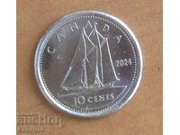 Καναδάς 10 σεντ 2024 - Βασιλιάς Κάρολος Γ'