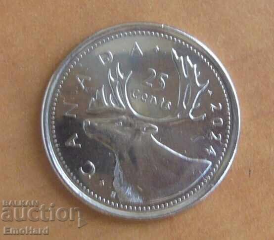 Καναδάς 25 σεντ 2024 - Βασιλιάς Κάρολος Γ'