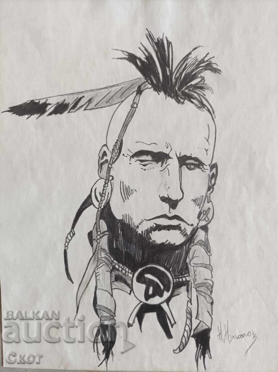 Desen în creion Desen în creion