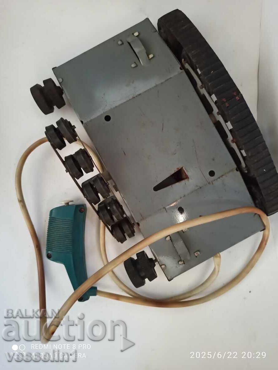 Tank old toy for parts with remote control BTR lunokhod