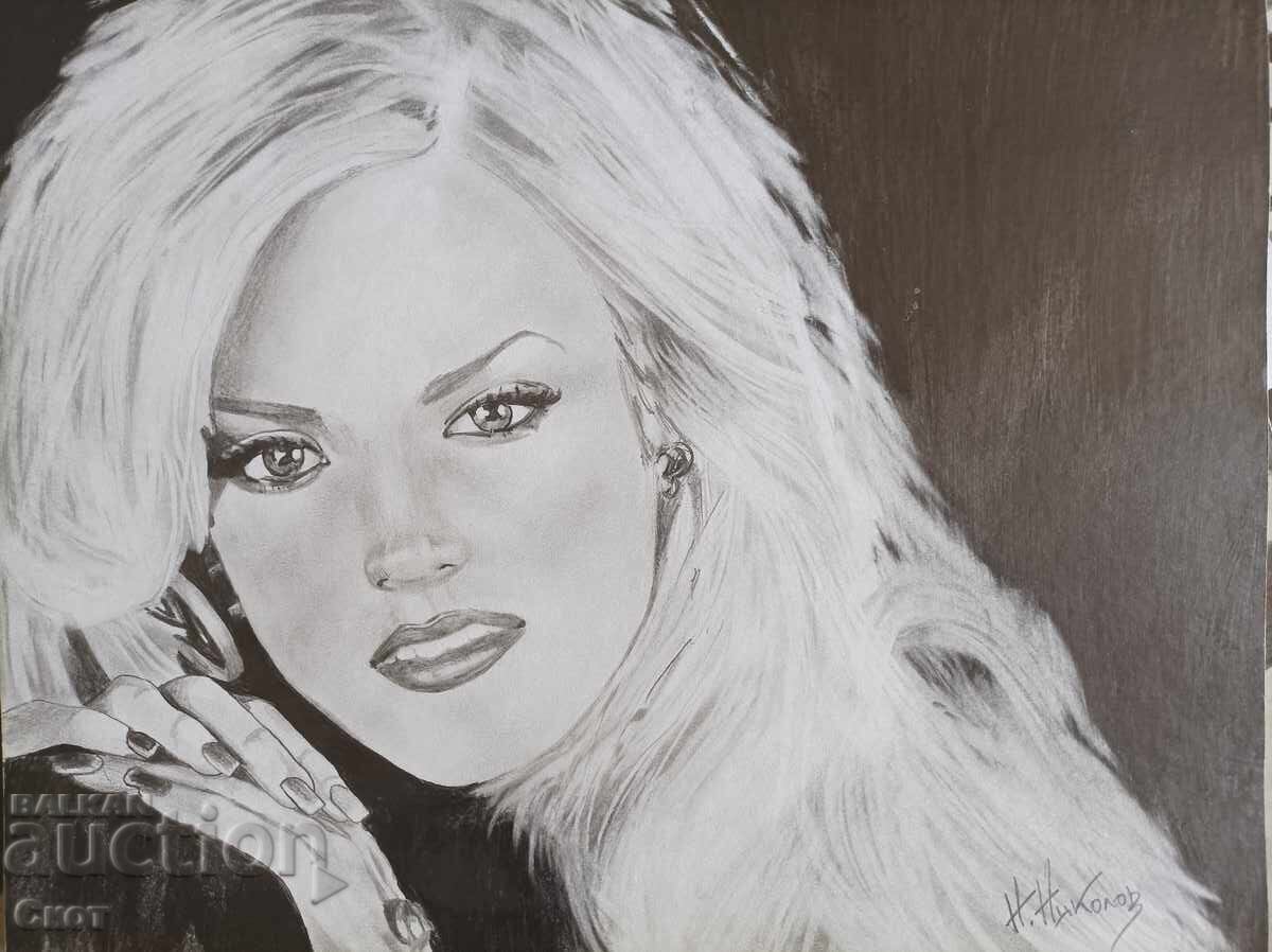 Desen în creion Desen în creion