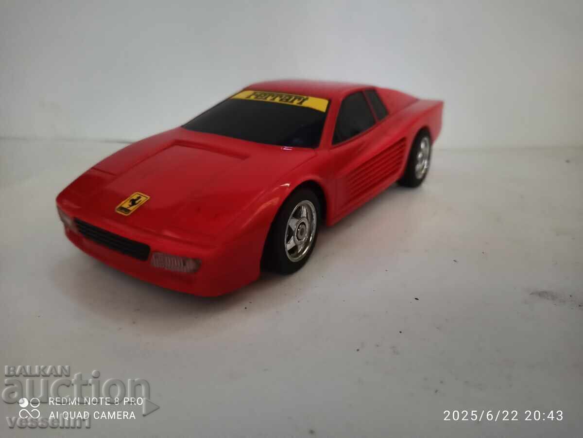 Old German Ferrari Testarossa toy car 1/24 scale, batteries from the 90s with price € 25.00 | 48.90 BGN Old German Ferrari Testarossa toy car 1/24 scale, batteries from the 90s with price € 25.00 | 48.90 BGN