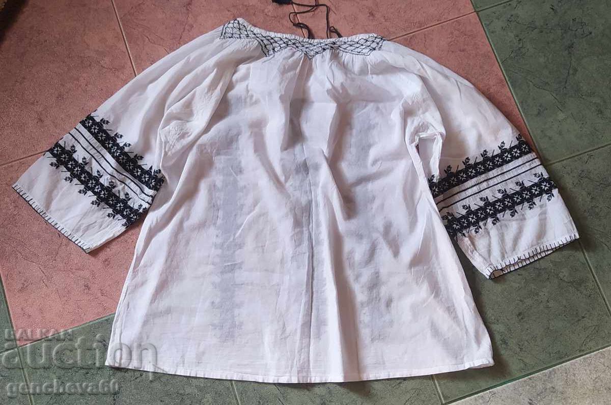 Auction  Blouse with embroidered sleeves for traditional costume