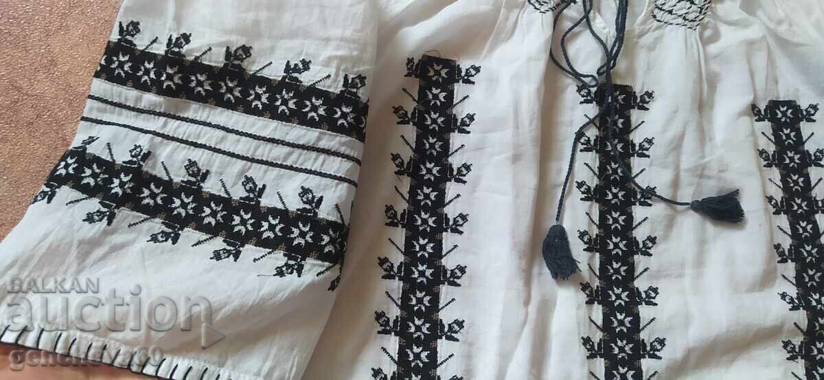 Bluză cu mâneci brodate pentru costum popular - 6