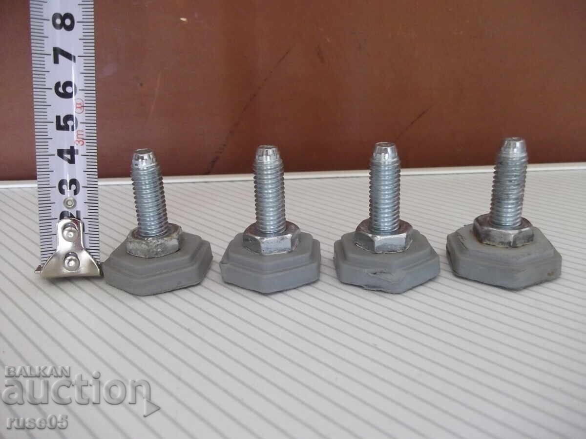 4 τεμ. ρυθμιζόμενα αποστάτες για ανύψωση πλυντηρίων και λοιπά -2 με τιμή 5.00 BGN | € 2.56