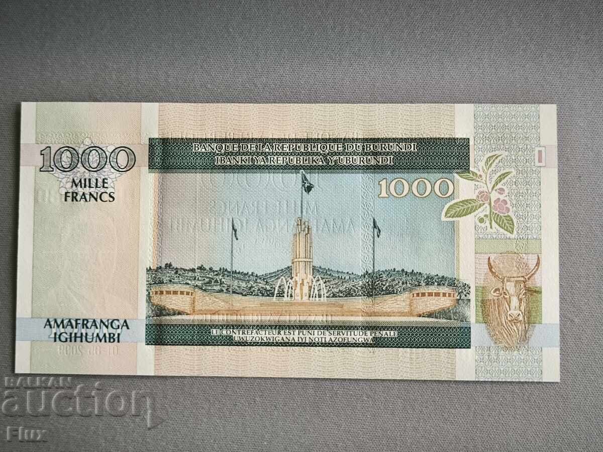 Τραπεζογραμμάτιο - Μπουρούντι - 1000 φράγκα UNC | 2009 με τιμή 6.50 BGN | € 3.32 Τραπεζογραμμάτιο - Μπουρούντι - 1000 φράγκα UNC | 2009 με τιμή 6.50 BGN | € 3.32
