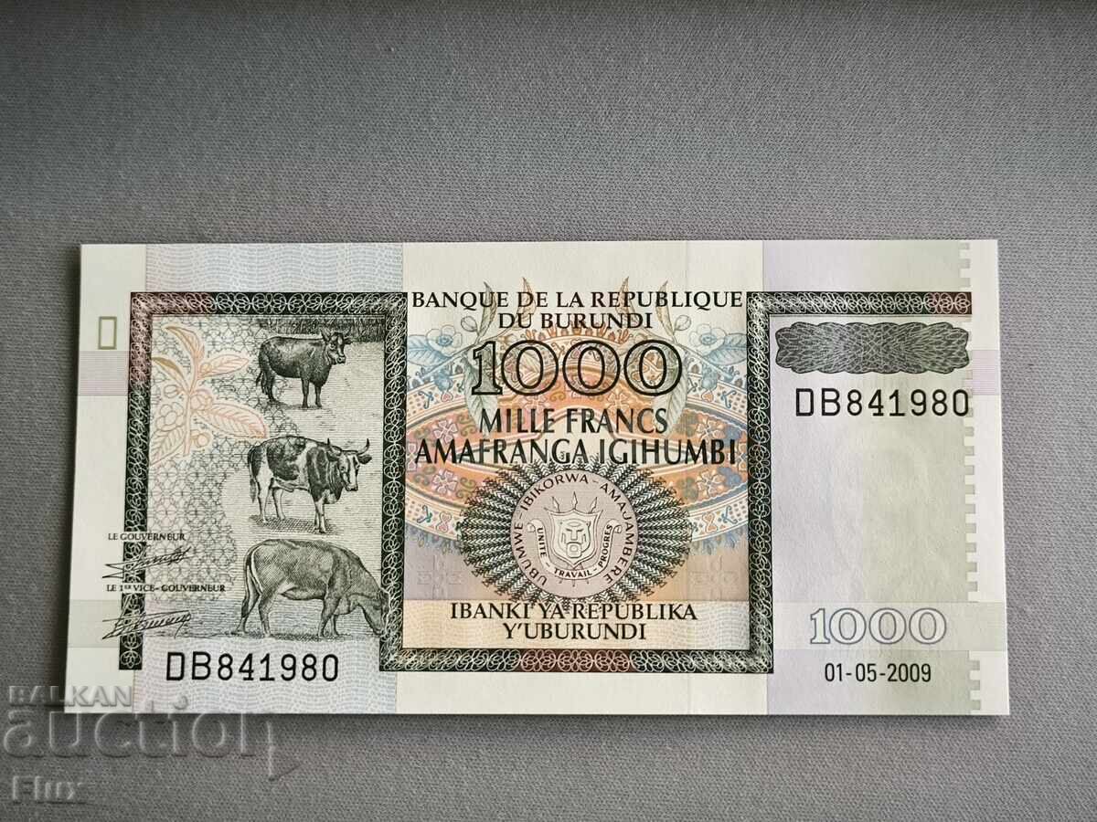 Τραπεζογραμμάτιο - Μπουρούντι - 1000 φράγκα UNC | 2009 Τραπεζογραμμάτιο - Μπουρούντι - 1000 φράγκα UNC | 2009