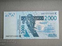 Bancnotă - Senegal - 2000 franci UNC | 2003