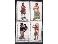 1986. SUA. Artă populară americană - sculptură în lemn