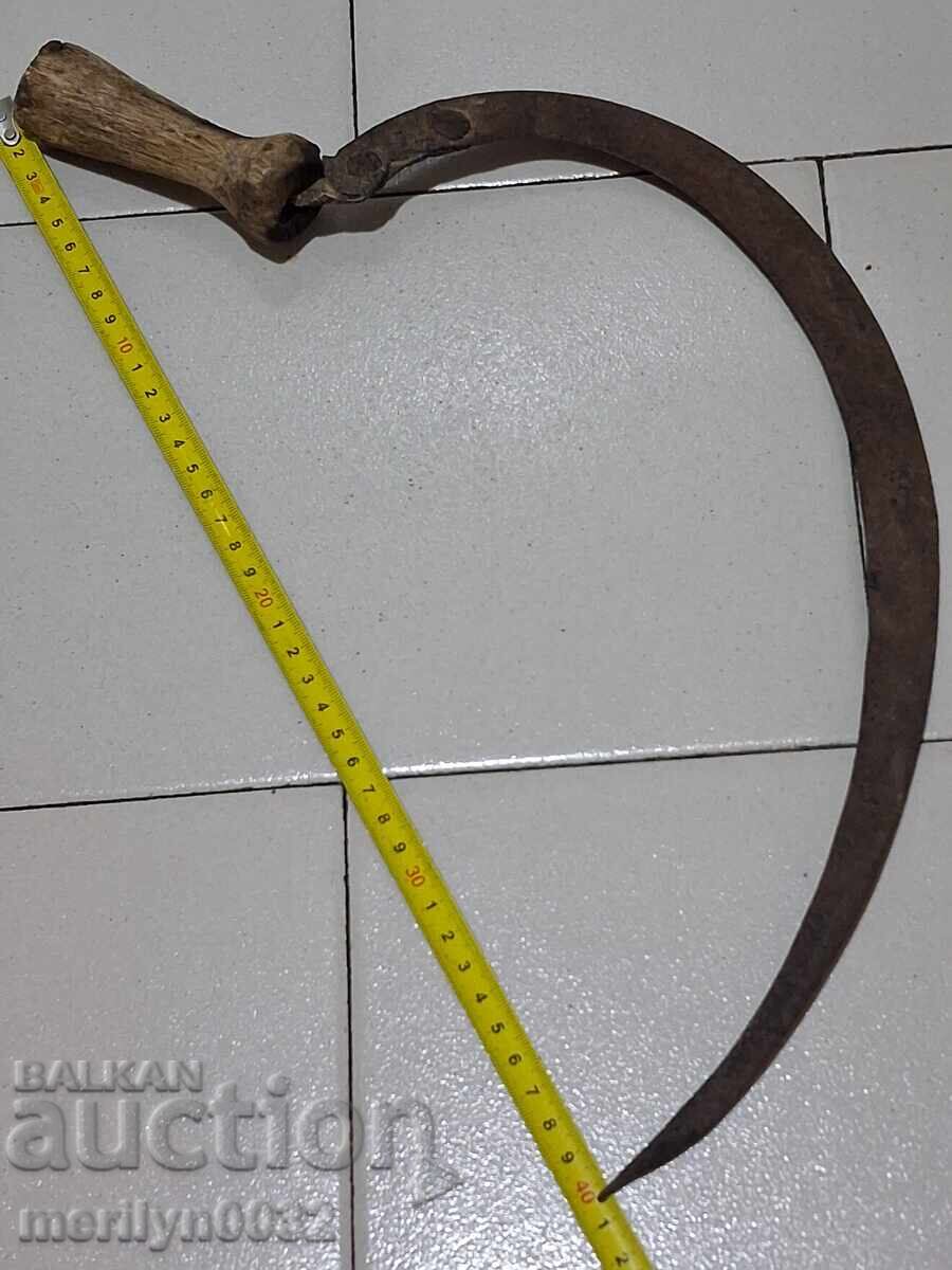 Delivery of Old scythe sickle, blade, wrought iron