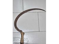 Old scythe sickle, blade, wrought iron