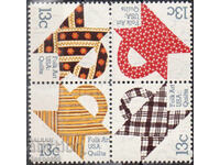 1978. SUA. Artă populară americană - cuverturi