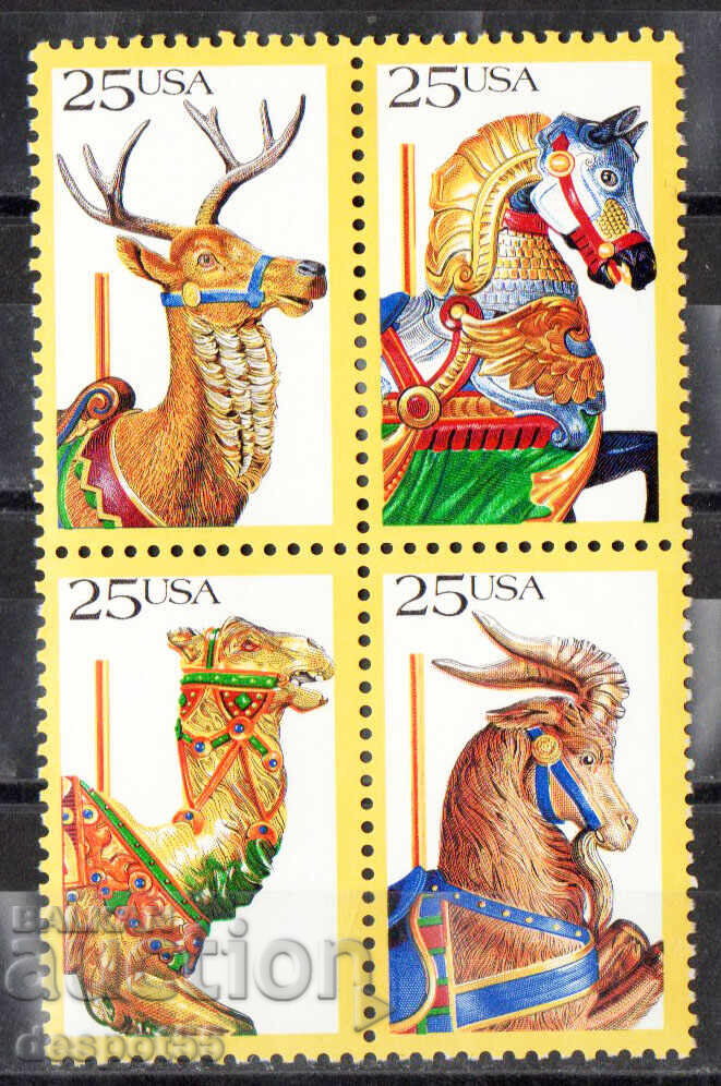 1986. ΗΠΑ. Αμερικανική λαϊκή τέχνη - Ζώα
