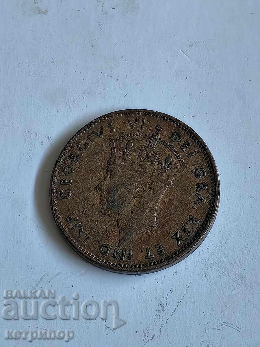 1 σεντ Νιουφάουντλαντ 1943 μ.Χ. χαλκός με τιμή 16.00 BGN | € 8.18