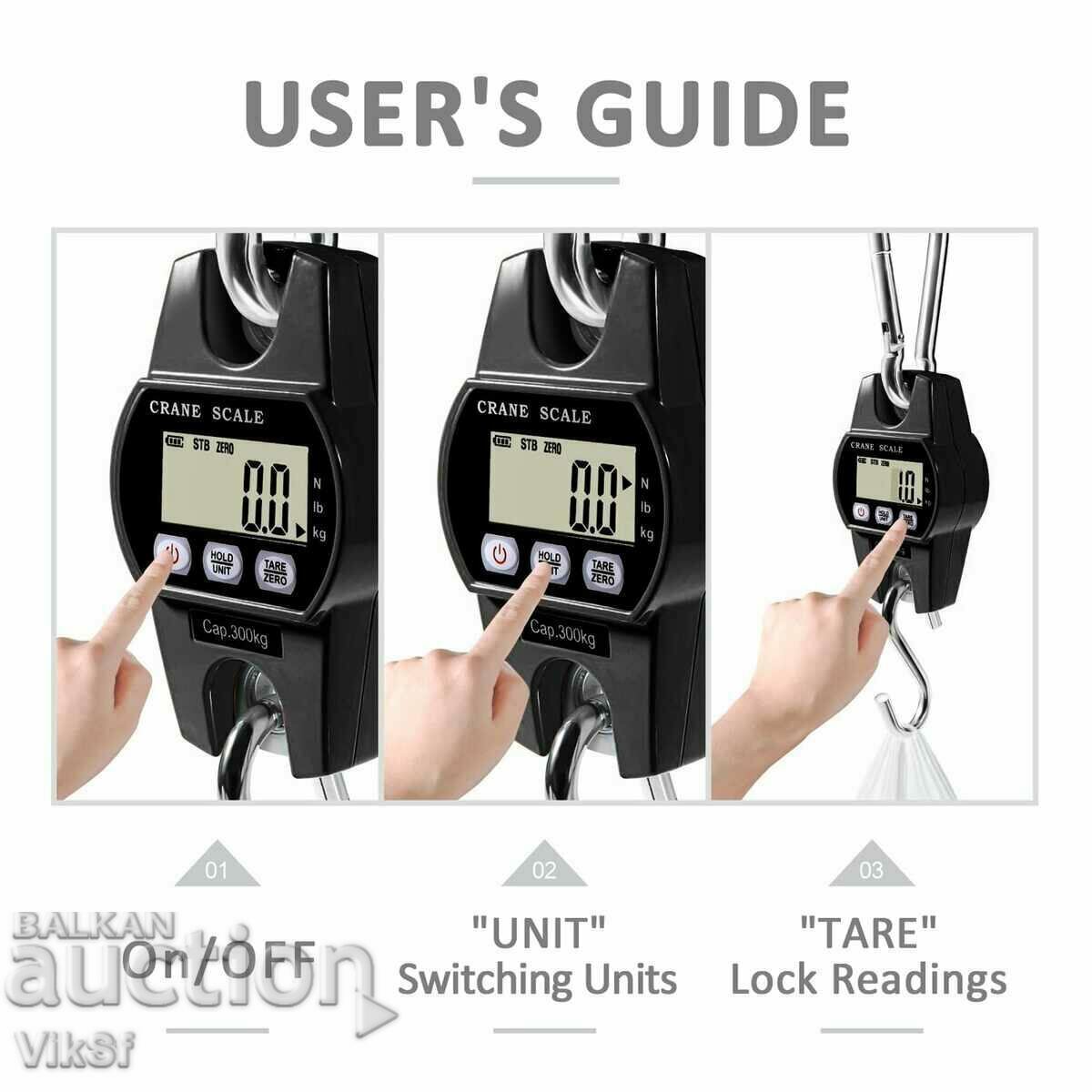 Ζυγαριά γερανού 300 kg - 5
