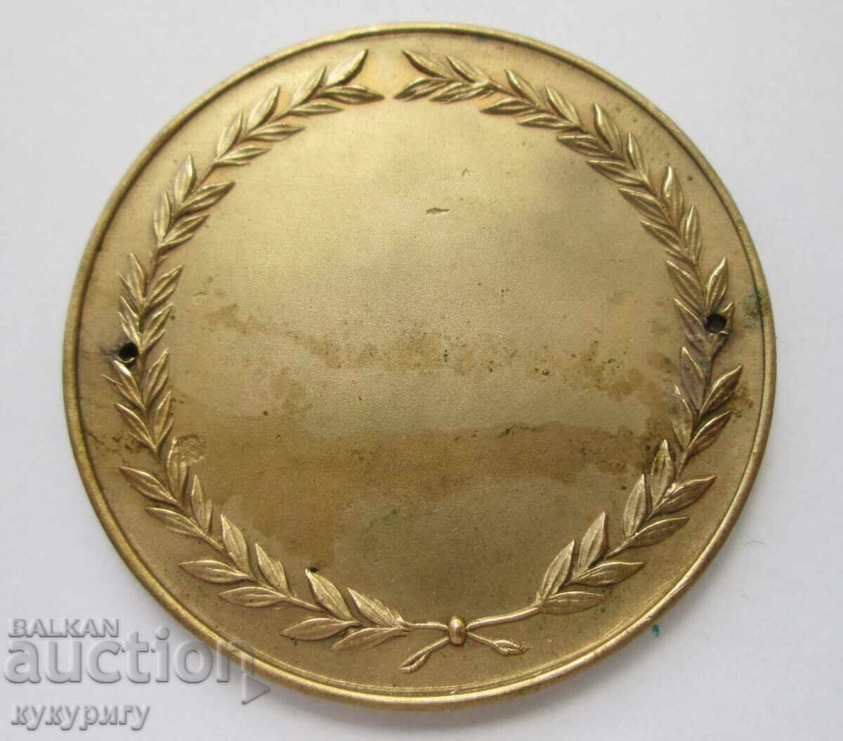 Auction  First Flight BALKAN Plaque Aviation Rare Desk Medal