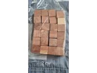 Wooden blocks, 2cm each