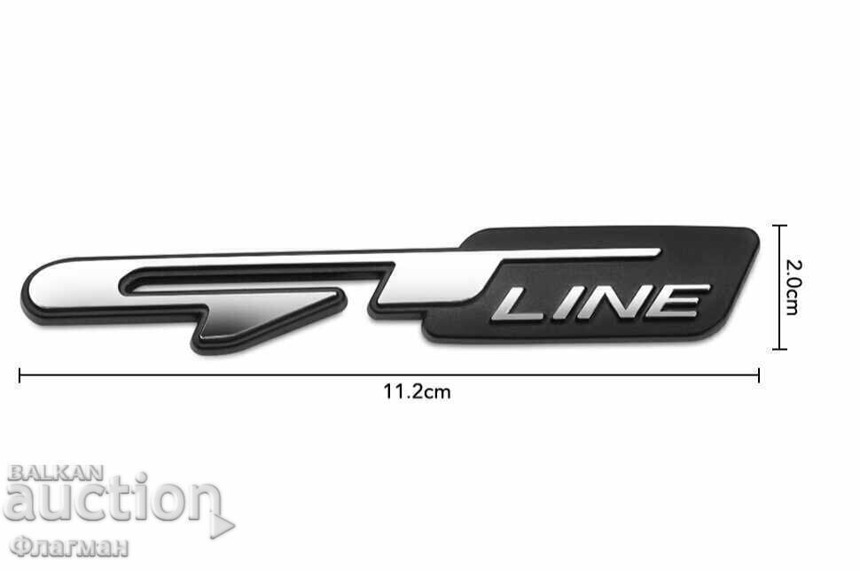 Нови емблеми ”GT line” - 11.2 см./2.0 см. с цена € 8.00 | 15.65 лв.